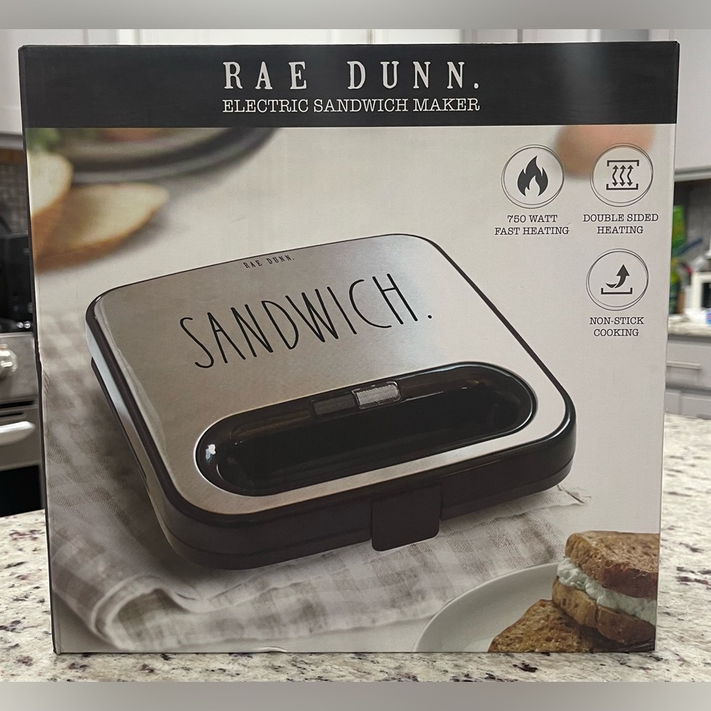 Rae Dunn Electric Sandwich Maker. Brand New. NWT